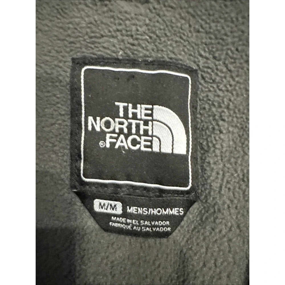 The North Face Denali Fleece Jacket Men's Medium Gray Black Full Zip Outdoor